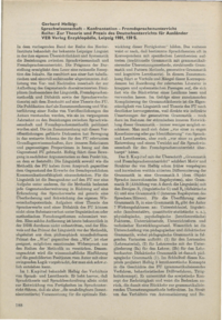 Dokument Gerhard Helbig: Sprachwissenschaft – Konfrontation – Fremdsprachenunterricht Reihe: Zur Theorie und Praxis des Deutschunterrichts für Ausländer