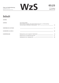 Dokument Inhaltsverzeichnis / Impressum