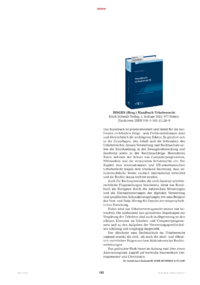 Dokument BISGES (Hrsg.): Handbuch Urheberrecht