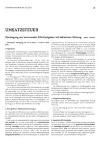 Dokument &Uuml;bertragung von kommunalen Pflichtaufgaben mit befreiender Wirkung