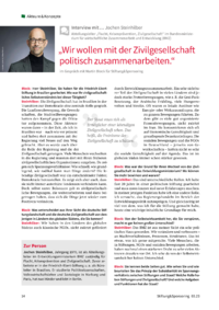 Dokument „Wir wollen mit der Zivilgesellschaft politisch zusammenarbeiten.“