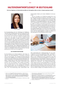 Dokument Halterverantwortlichkeit in Deutschland