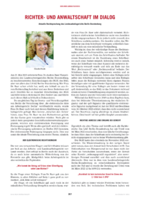 Dokument Richter- und Anwaltschaft im Dialog