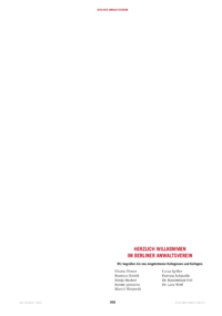 Dokument Neue Mitglieder im Berliner Anwaltsverein