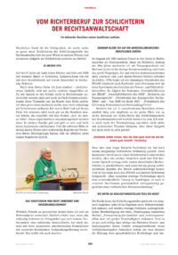 Dokument Vom Richterberuf zur Schlichterin der Rechtsanwaltschaft 