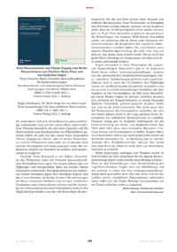 Dokument Zwei Dissertationen zum Thema Zugang zum Recht: Dissertationen von Charlotte Maria Flory und von Katharina Engler 