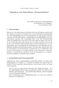 Dokument Gedanken zum Dauerthema „Kommunikation“
