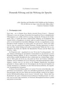 Dokument Dienende Führung und die Wirkung der Sprache