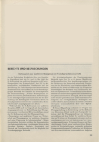 Dokument Kolloquium zur auditiven Rezeption im Fremdsprachenunterricht