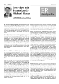 Dokument Interview mit Staatsekretär Michael Hauer