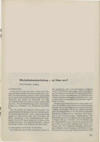 Dokument Wortschatzwiederholung – ja! Aber wie?