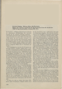 Dokument Gerhard Helbig/Werner K&ouml;tz: Die Partikeln. Reihe: Zur Theorie und Praxis des Deutschunterrichts f&uuml;r Ausl&auml;nder. VEB Verlag Enzyklop&auml;die, Leipzig 1981, 75 S.