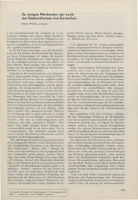 Dokument Zu einigen Merkmalen der Lexik der Existenzformen des Deutschen