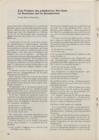 Dokument Zum Problem des pr&auml;dikativen Attributs im Deutschen und im Slowakischen