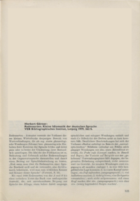 Dokument Herbert G&ouml;rner: Redensarten. Kleine Idiomatik der deutschen Sprache, VEB Bibliographisches Institut, Leipzig 1979, 262 S.