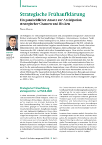 Dokument Strategische Frühaufklärung
