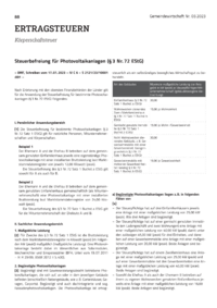 Dokument Steuerbefreiung für Photovoltaikanlagen (§ 3 Nr. 72 EStG)