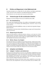 Dokument Prüfen und Reparieren in der Elektrotechnik