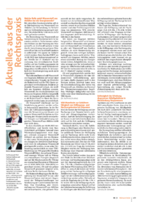 Dokument Aktuelles aus der Rechtspraxis