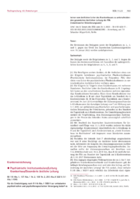 Dokument Psychiatrische Institutsambulanz/Leitung/Krankenhaus/Gesonderte ärztliche Leitung