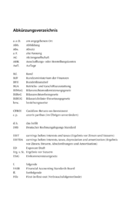 Dokument Abk&uuml;rzungsverzeichnis