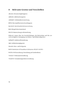 Dokument Relevante Gesetze und Vorschriften