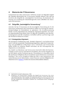 Dokument Elemente der IT-Governance