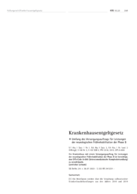 Dokument Umfang des Versorgungsauftrags für Leistungen der neurologischen Frührehabilitation der Phase B