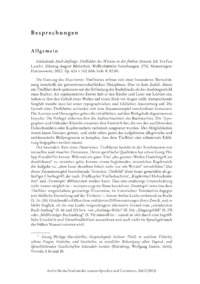 Dokument Einladende Buch-Anfänge: Titelbilder des Wissens in der frühen Neuzeit. Ed. Stefan Laube (Herzog August Bibliothek: Wolfenbütteler Forschungen, 170). Memmingen: Harrassowitz, 2022.