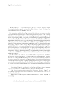 Dokument Michael Meyer, Laurenz Volkmann, Nancy Grimm: Teaching English. Second, updated and completely revised edition (Narr bachelor-wissen). Tübingen: Narr Francke Attempto, 2022.