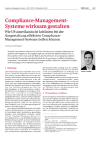 Dokument Compliance-Management-Systeme wirksam gestalten