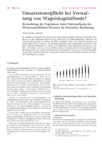 Dokument Umsatzsteuerpflicht bei Verwaltung von Wagniskapitalfonds?
