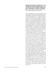 Dokument Matthias Prikoszovits: Berufsbezug in südeuropäischen DaF-Hochschulcurricula vor und nach der Krise von 2008. Untersuchungen an Lehrplänen aus Italien und Spanien