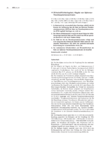 Dokument Wirtschaftlichkeitsgebot; Abgabe von Apherese-Thrombozytenkonzentraten