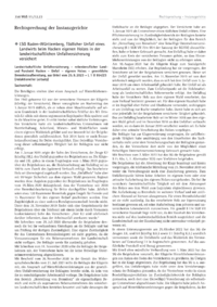 Dokument Rechtsprechung der Instanzgerichte