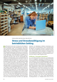 Dokument Stress und Stressbewältigung im betrieblichen Setting