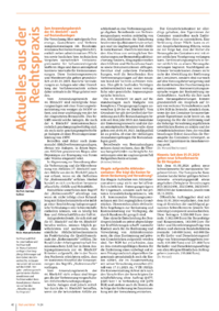 Dokument Aktuelles aus der Rechtspraxis