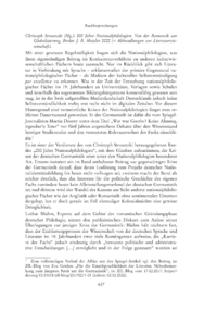 Dokument Christoph Strosetzki (Hg.): 200 Jahre Nationalphilologien. Von der Romantik zur Globalisierung, Berlin: J. B. Metzler 2022 (= Abhandlungen zur Literaturwissenschaft).