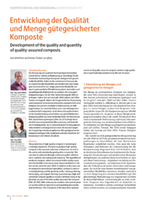 Dokument Entwicklung der Qualität und Menge gütegesicherter Komposte 