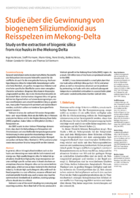Dokument Studie über die Gewinnung von biogenem Siliziumdioxid aus Reisspelzen im Mekong-Delta