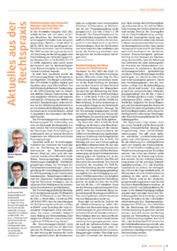 Dokument Aktuelles aus der Rechtspraxis