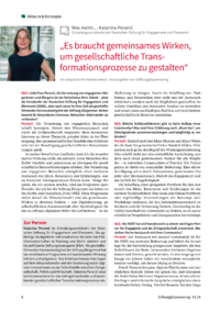 Dokument „Es braucht gemeinsames Wirken, um gesellschaftliche Transformationsprozesse zu gestalten“