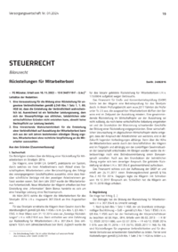 Dokument Rückstellungen für Mitarbeiterboni