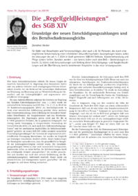 Dokument Die „Regel(geld)leistungen“ des SGB XIV