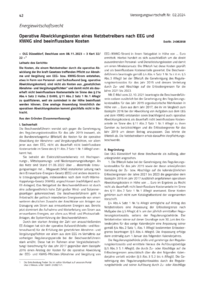 Dokument Operative Abwicklungskosten eines Netzbetreibers nach EEG und KWKG sind beeinflussbare Kosten