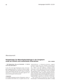 Dokument Rückstellungen für Mehrerlösabschöpfungen in der Energiewirtschaft bei rechtlich nicht entflochtenen Unternehmen