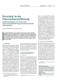 Dokument Diversität in der Unternehmensführung