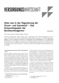 Dokument Alles neu in der Regulierung der Strom- und Gasnetze? – Das Eckpunktepapier der Bundesnetzagentur