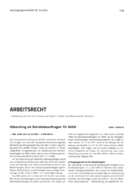 Dokument Abberufung als Betriebsbeauftragter für Abfall