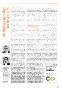 Dokument Aktuelles aus der Rechtspraxis